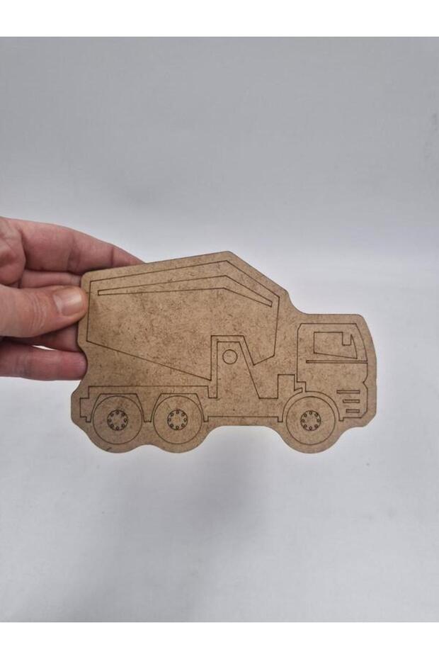 10 Pcs Wooden Painting Concrete Mixer School DIY Activity Activity Art 15cm