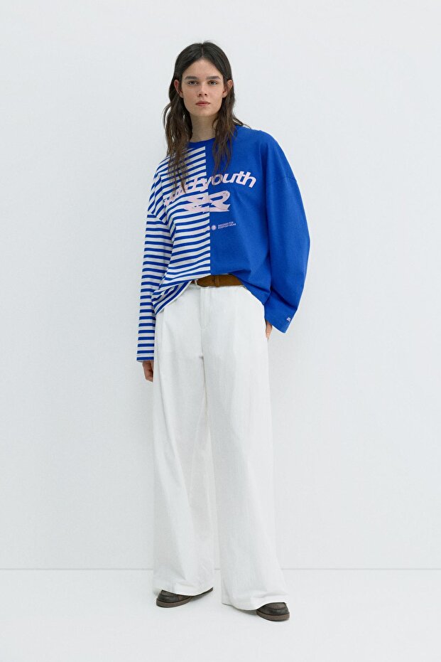 Panelli grafik t-shirt - 4