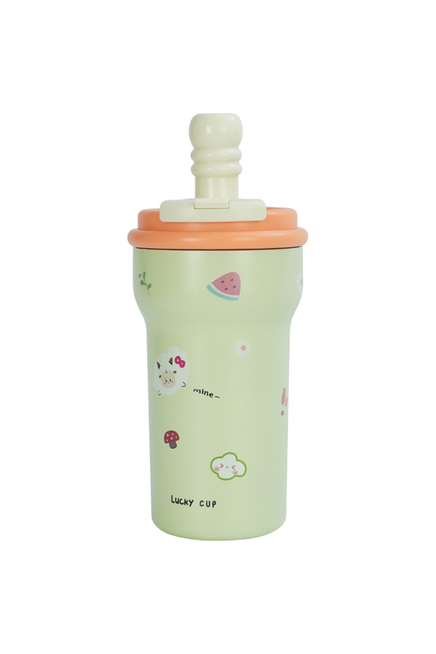 - Kids Water Bottle 316 Stainless Steel Straw Cup 600Ml