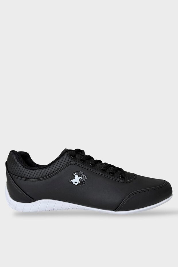 Men's Comfortable Fit Casual Sports Shoes Black - White