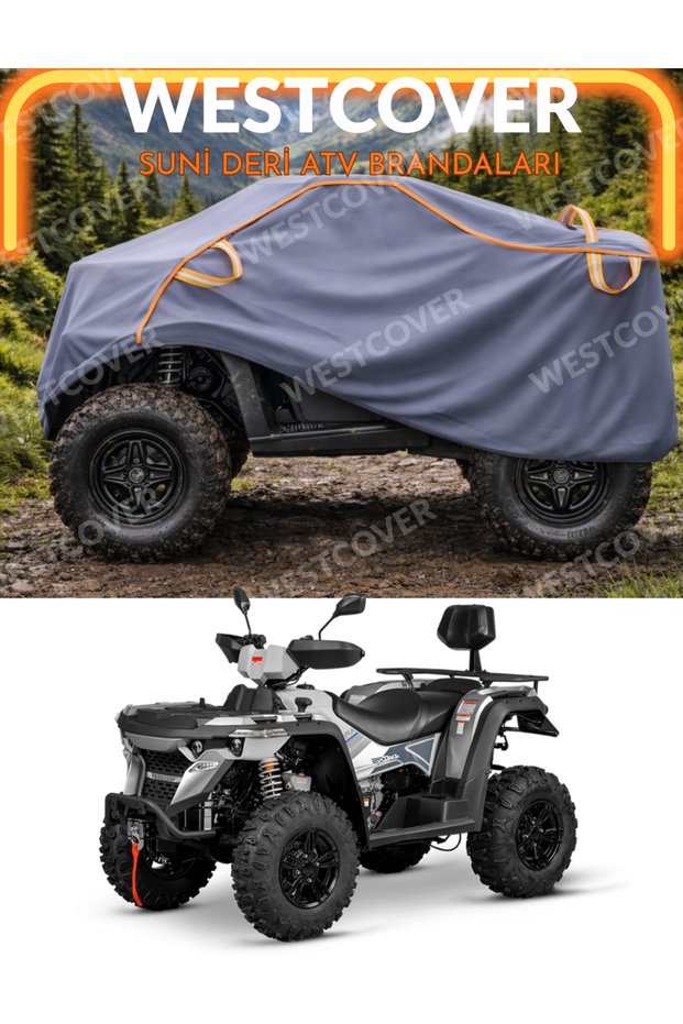 Kuba Alterra 400-580 Compatible Neon Ribbed Artificial Leather Vinleks Atv Tarp, Tent