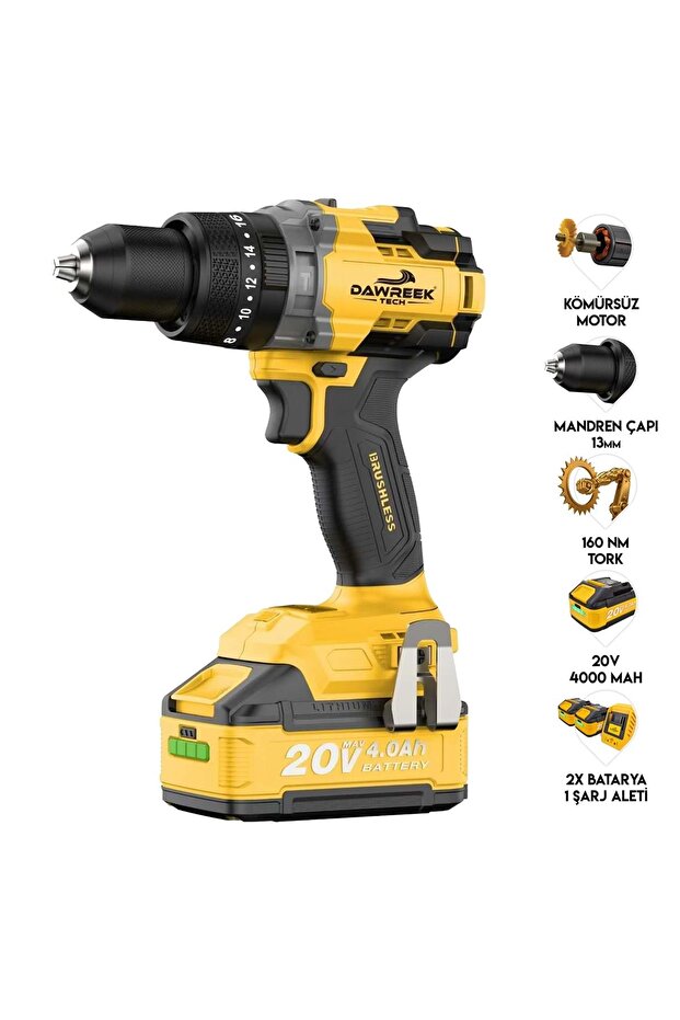 TECH Akülü Vidalama DT04D - 1