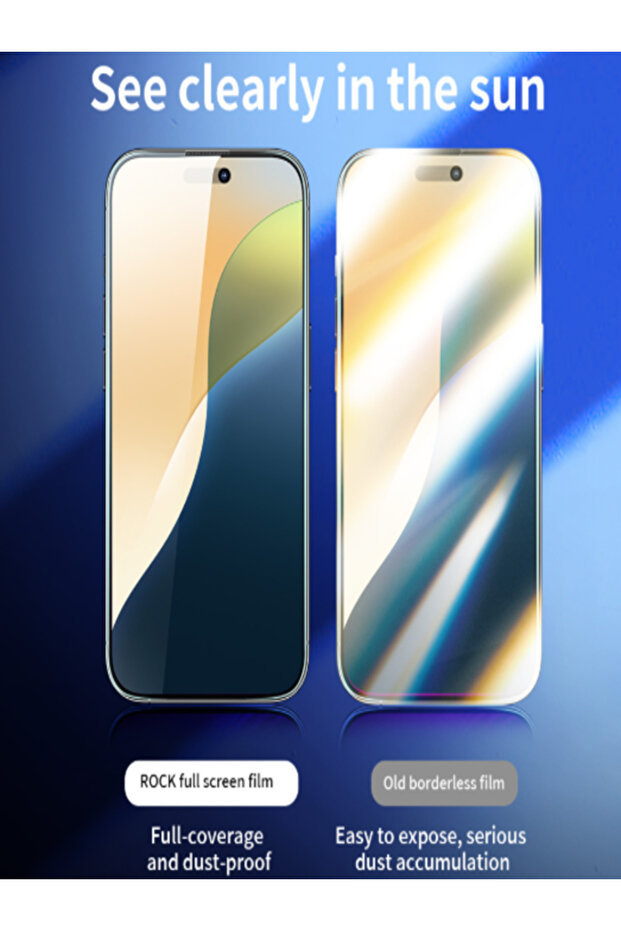 آيفون 16 برو ماكس 0.33 ملم. واقي شاشة فول جيليست كامل التغطية - 5