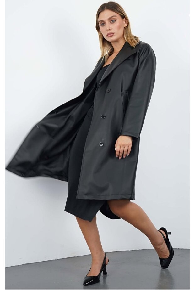 DÜĞMELİ DERİ PARDESÜ - 2