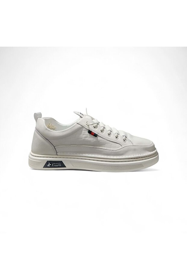 Men's Leather Casual Shoes 15219039Z1 - White - 47
