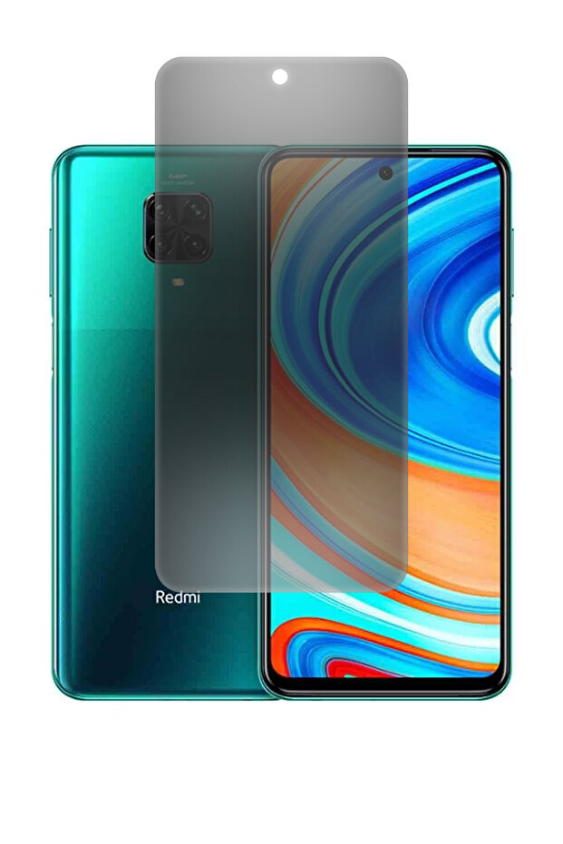 واقي شاشة Redmi Note 9 Pro 9H غير لامع للخصوصية، نانو، مرن، غير قابل للكسر