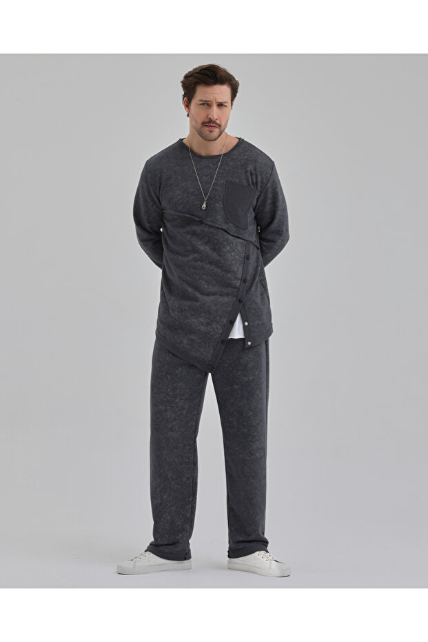 طقم فاكير كول 2 بخيطين وأزرار بتصميم فضفاض - 4