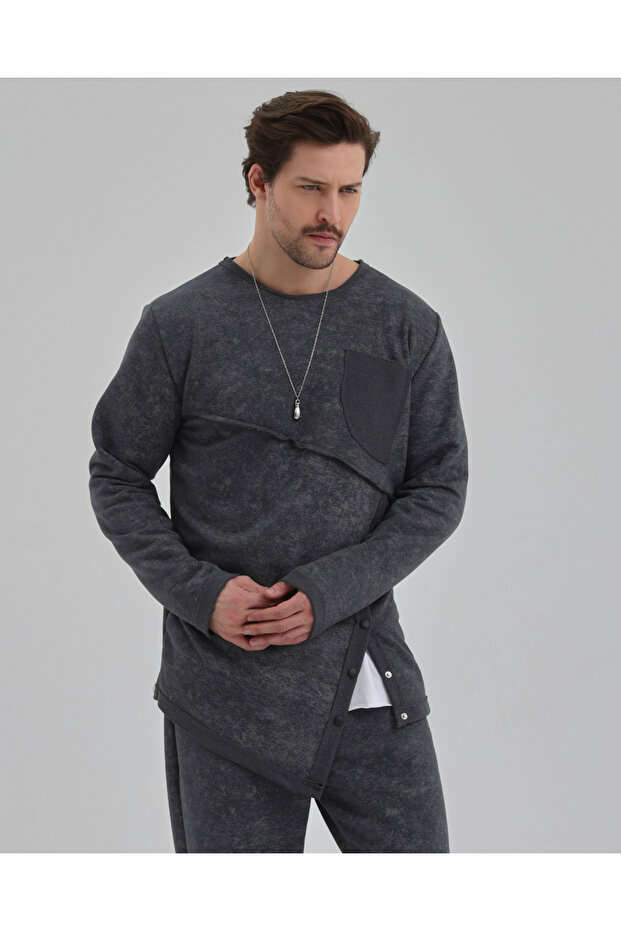 طقم فاكير كول 2 بخيطين وأزرار بتصميم فضفاض - 7