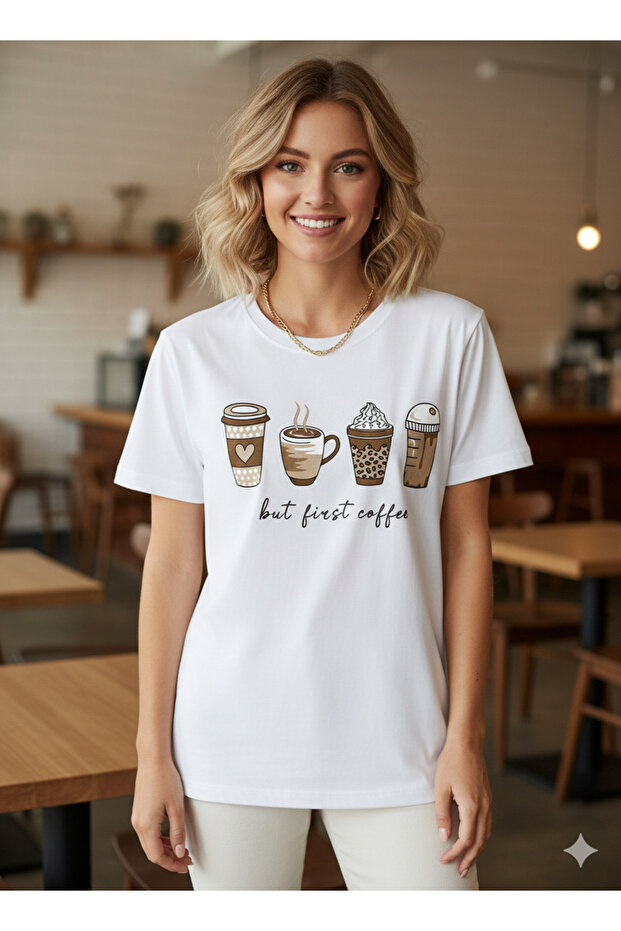 تي شيرت صيفي منقوش قصة فضفاضة - 1