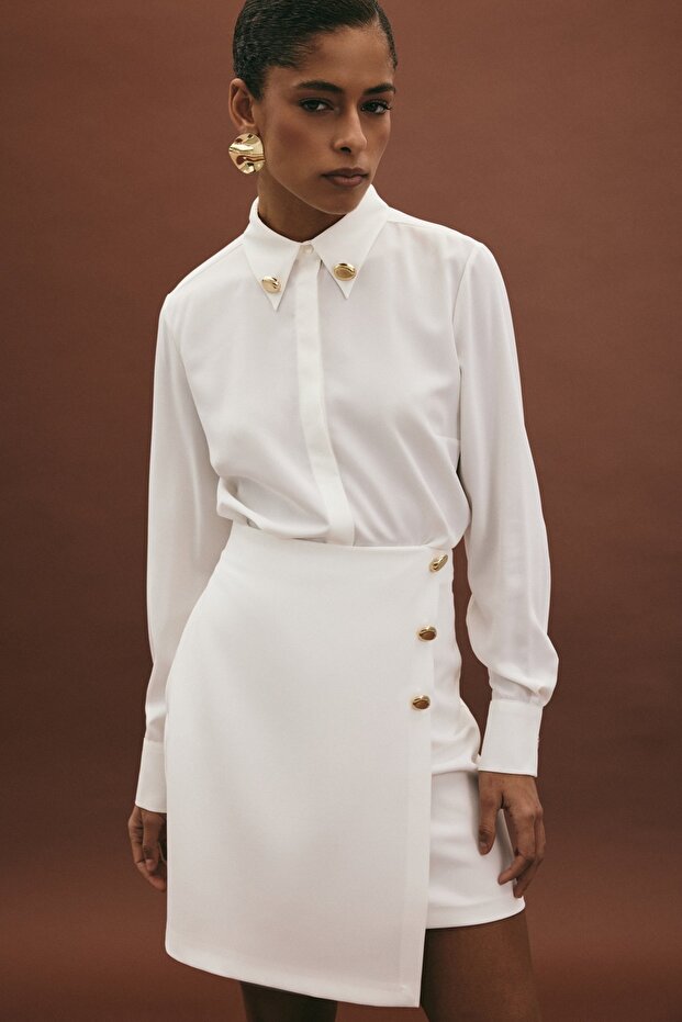 Lucy Gömlek - Ekru - 4