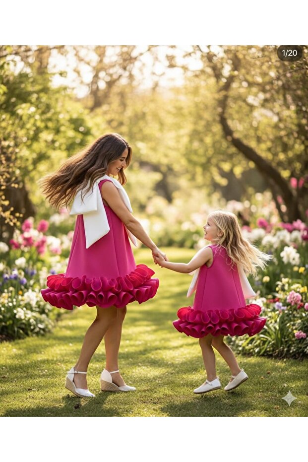 Anne kız elbise - 2