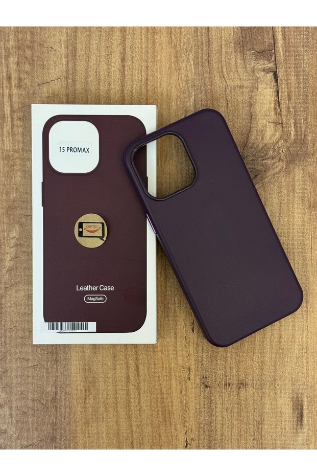 iPhone 15 Pro Max Compatible Animated Magsafe Featured Leather Case with Velvet Inside