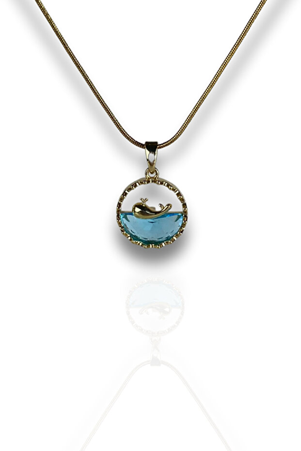 Ocean Traveler Whale Necklace Steel Non-Tarnishable Gift Boxed 45cm