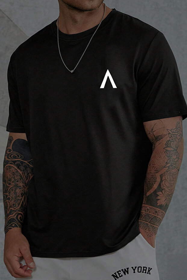 Printed Basic Regular T-shirt - 1