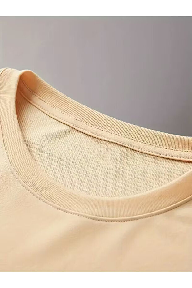 تي شيرت عادي أساسي مطبوع - 2