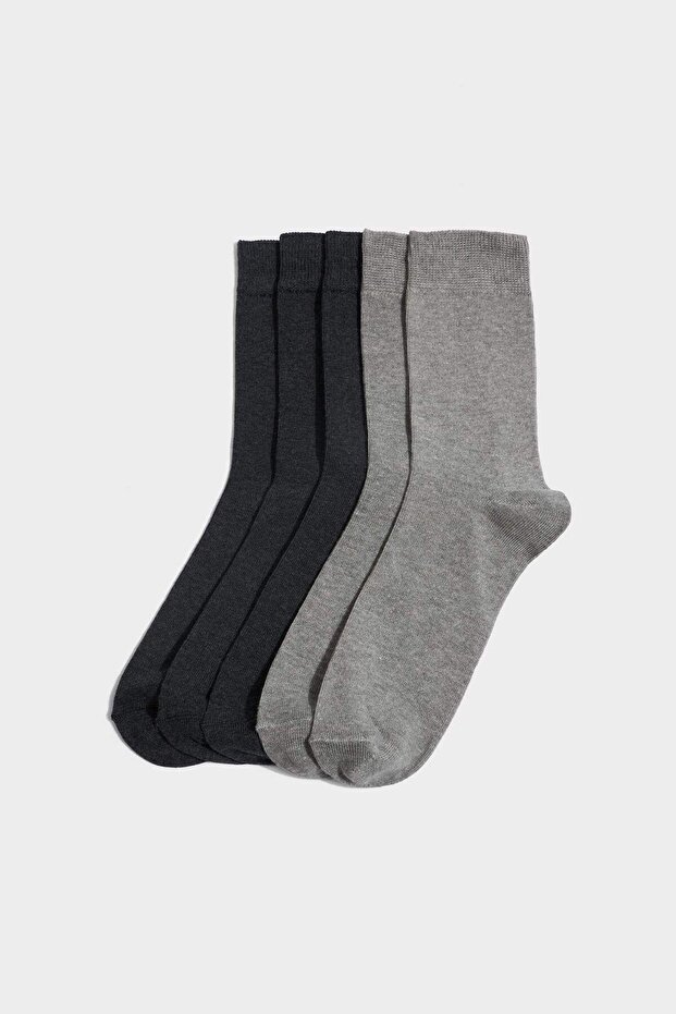 Women's 5-Pack Cotton Long Socks G3581Axns