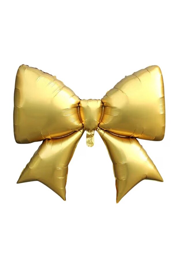 Gold Ribbon Bow Foil Balloon 98-75 cm