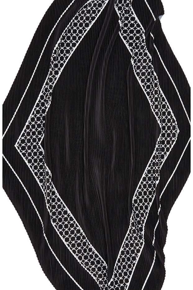 Renkli Pliseli Kadın Fular - 3