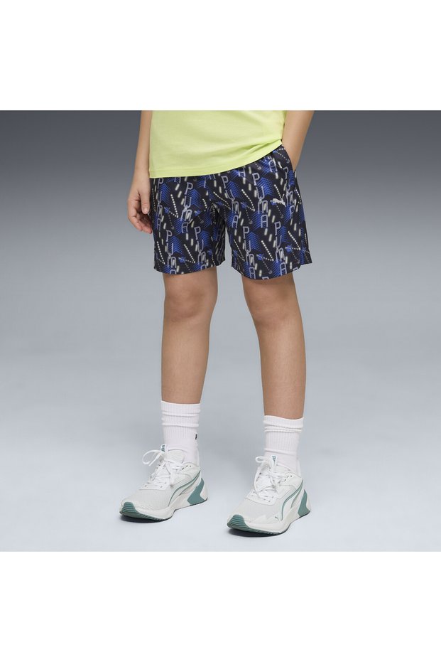 Essentials Training Bedruckte Shorts aus Webstoff
