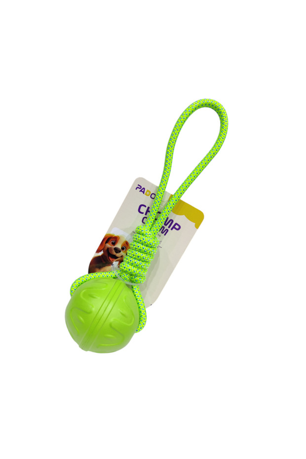 Chomp Chum Ball With Rope EVA Toy-Green [‚åÄ8cm,Rope Length:30cm]