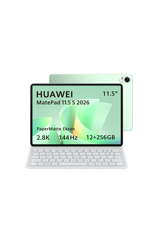Yeni (2026) MatePad 11.5S Ultra Net PaperMatte Ekran 12GB 256GB Yeşil + Ayrılabilir Klavye