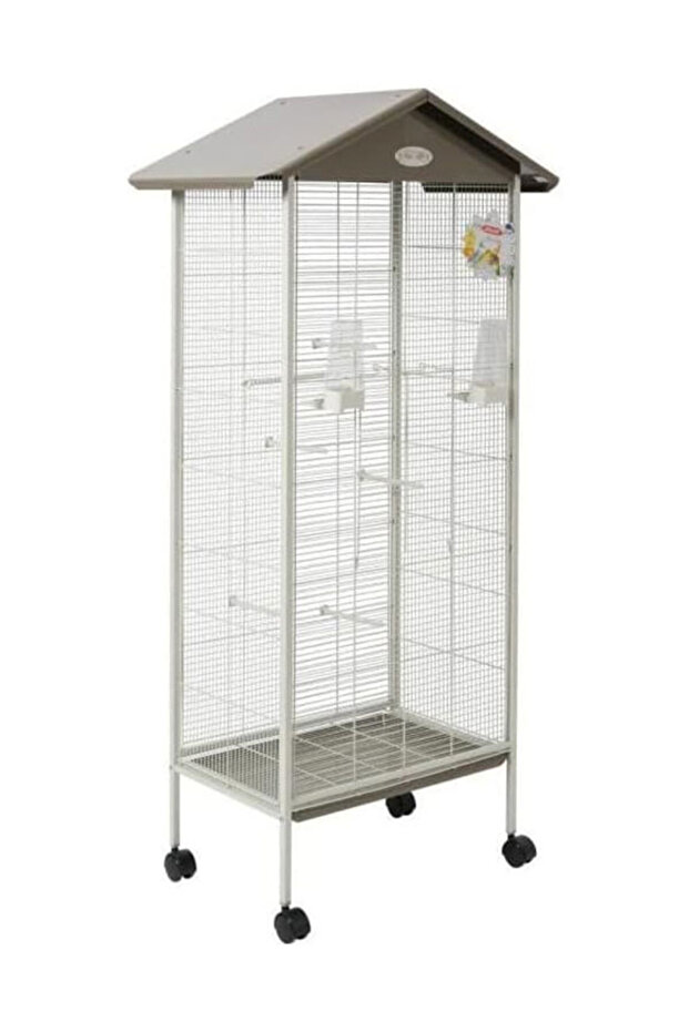 Jeanne Indoor/Outdoor Aviary for Exotic Bird/Bird of Prey Olive