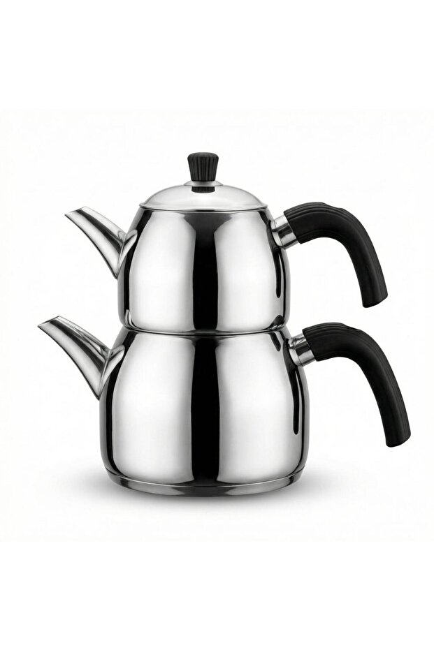 Hera Midi Çelik Çaydanlık Siyah - 1