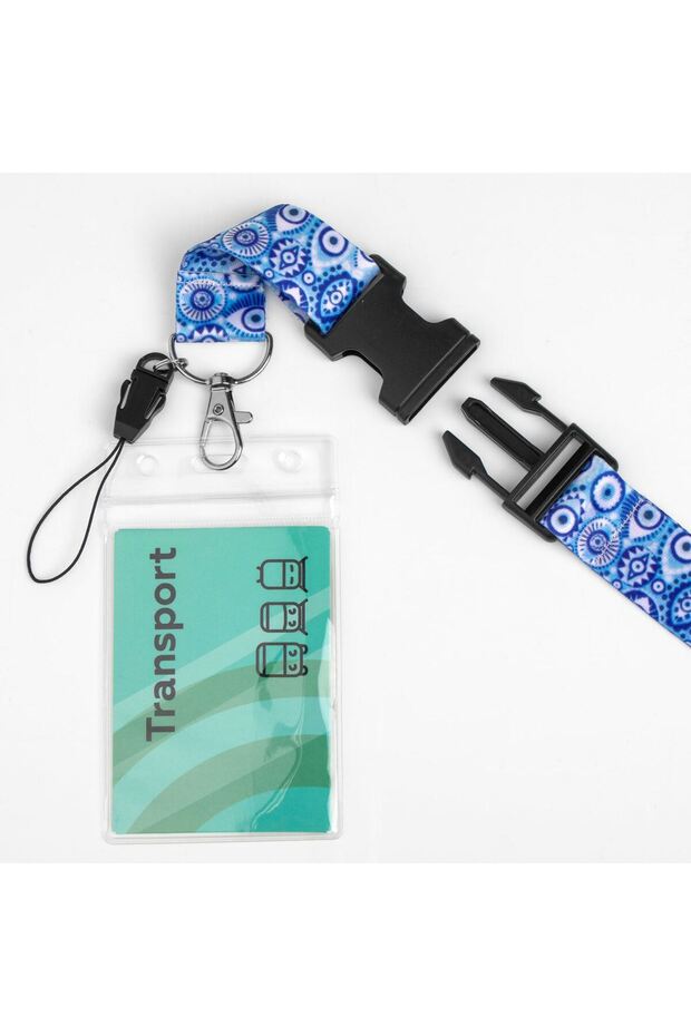 Eye Pattern Lanyard ID Badge - 3