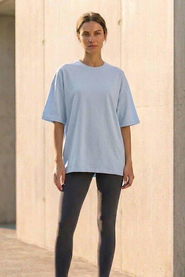 Women's Oversized 100% Cotton Casual T-Shirt