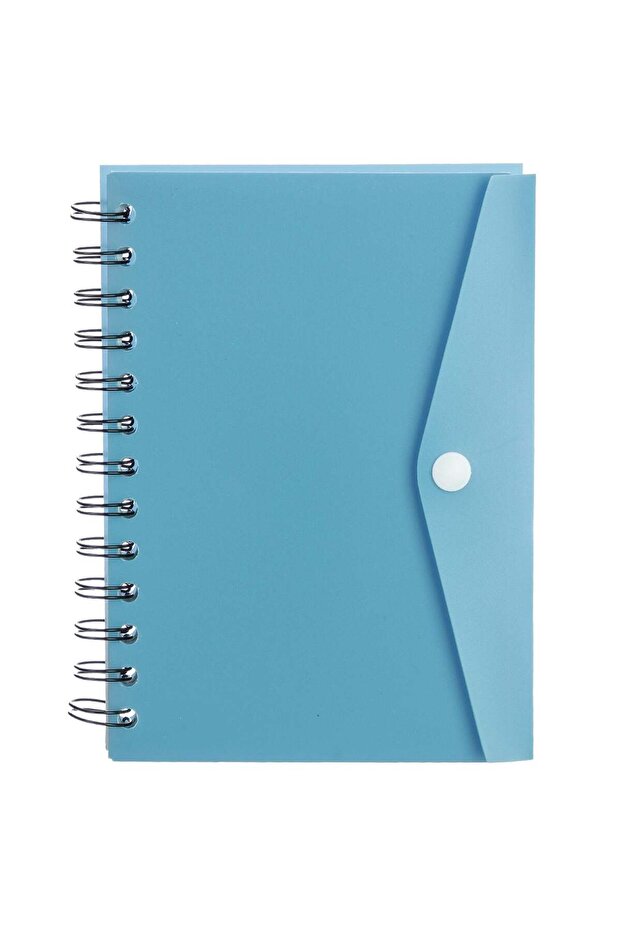 Blue B6 Notebook with Stapled Folder -70 Sheets - 1
