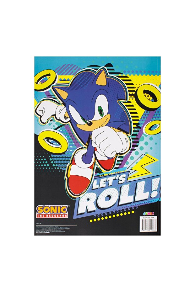 A4 Coloring Book with Sonic Pattern 30 Sheets - 3
