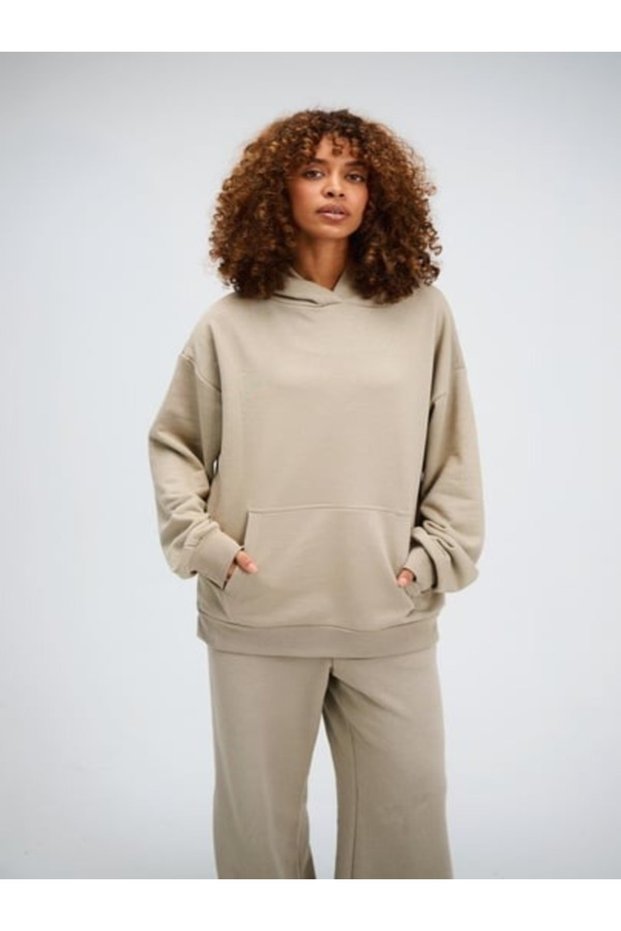 Zemli̇ya-Women's 3 Thread Ov Oversized Sweatshirt – Street Fashion Relaxed Fit