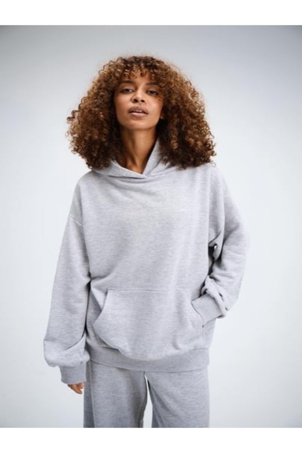 Zemli̇ya-Women's 3 Thread Ov Oversized Sweatshirt – Street Fashion Relaxed Fit