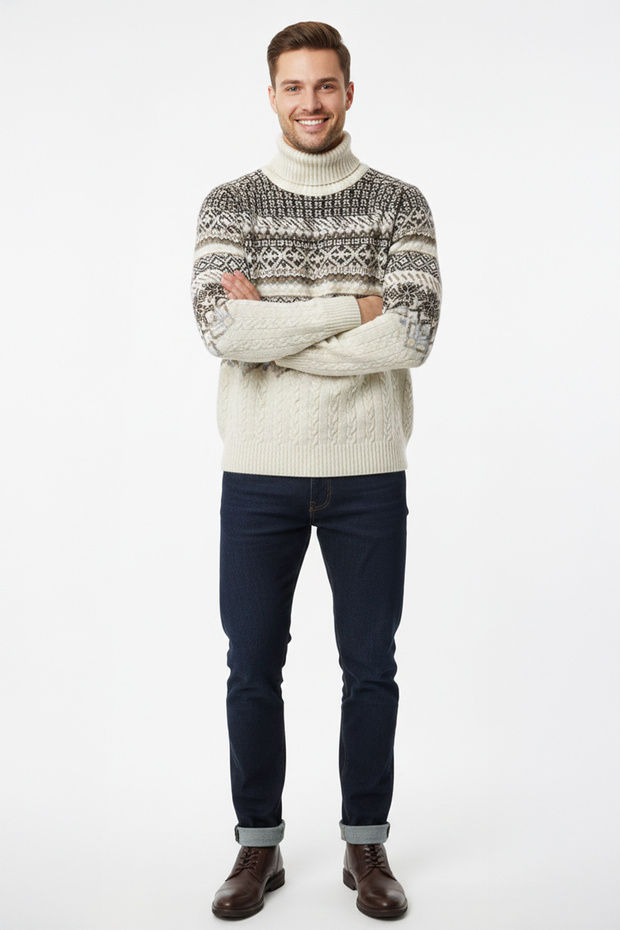 Erkek Balıkçı Yaka Kazak - 2