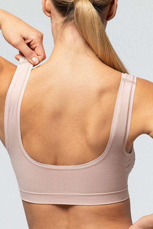 Seamless Microfiber Wide Strap Bustier - 3