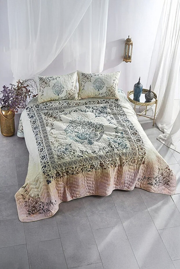 RUSTIC DOUBLE BEDSPREAD SET - 1