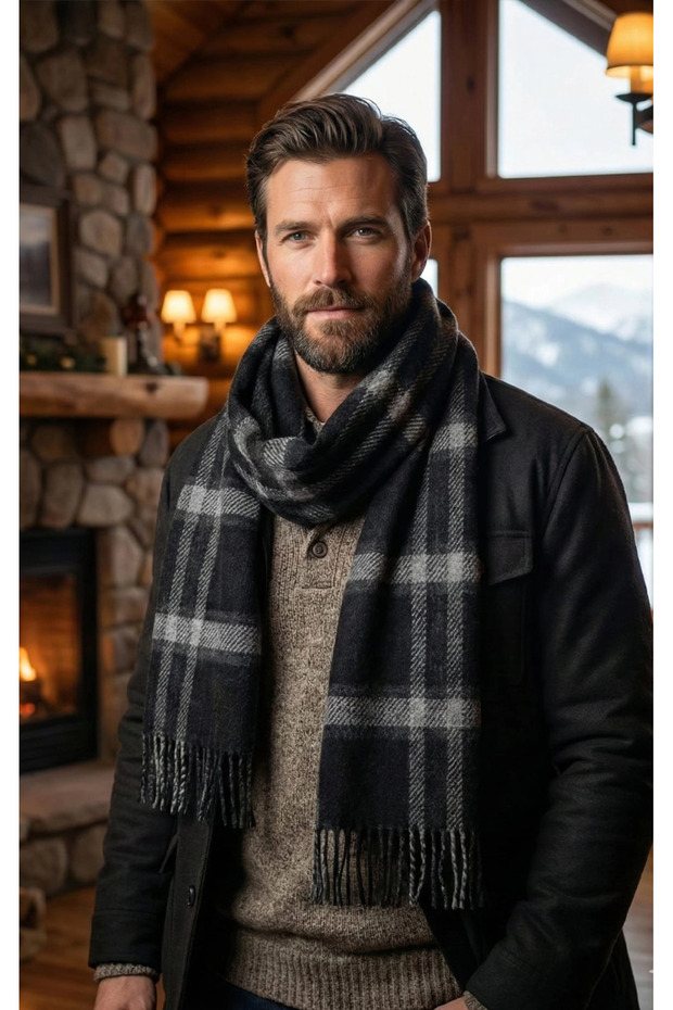 وشاح بنقشة الكاروهات - 2