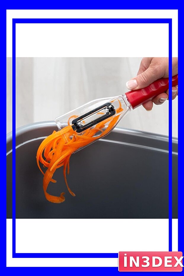 وعاء عملي لجمع القشور لأداة تقشير الخضار والفواكه - 1