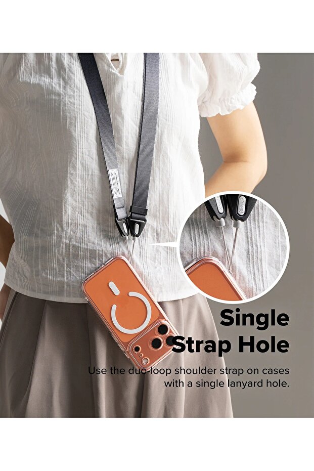 حزام كتف بتصميم أنيق | جرافيت - 6