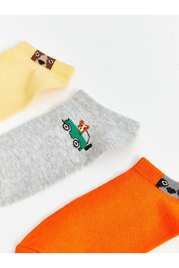 جوارب للأولاد منقوشة 5 قطع - 3