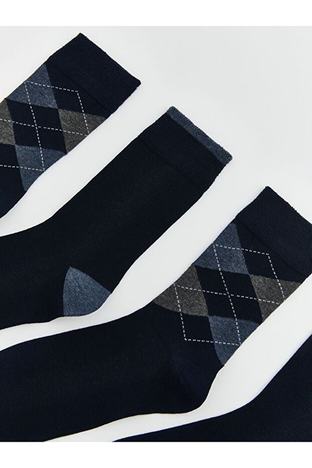 جوارب رجالية منقوشة، عبوة من 7 قطع - 2