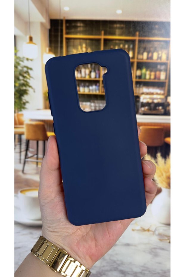 Redmi note 9 compatible silicone shock absorbing classic protective rubber case
