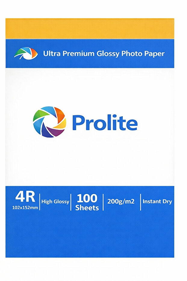 Prolite Fotoğraf Resim Baskı Kağıdı 4R.( 1 paket 100 Adet)
