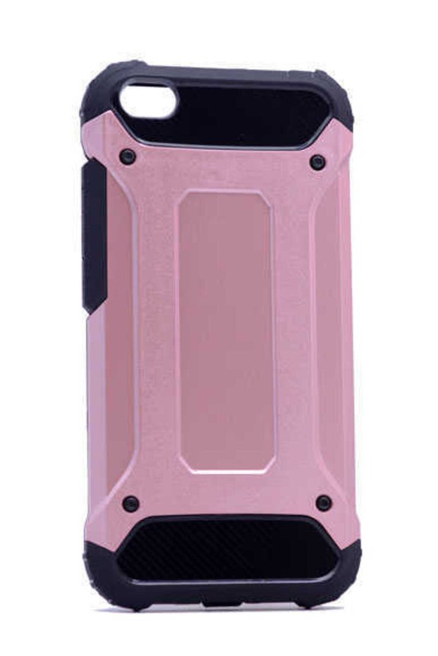Mi 5 Compatible - Case Double Layer Protective Crash Military Tank Case - Rose Gold