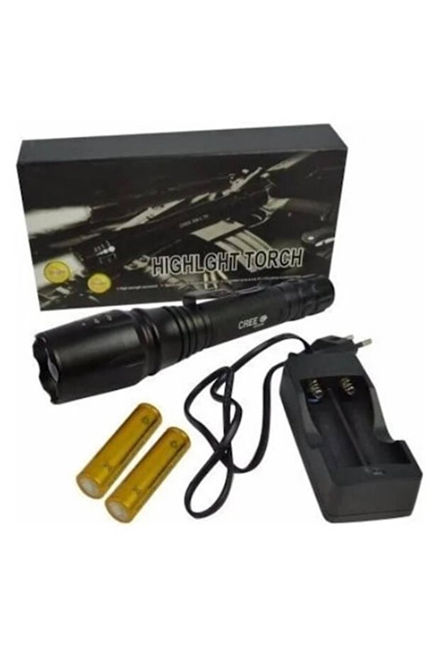 LED Flashlight 3W with Pressure Switch - 1