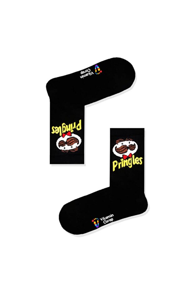 Pringles Black Athletic Socks