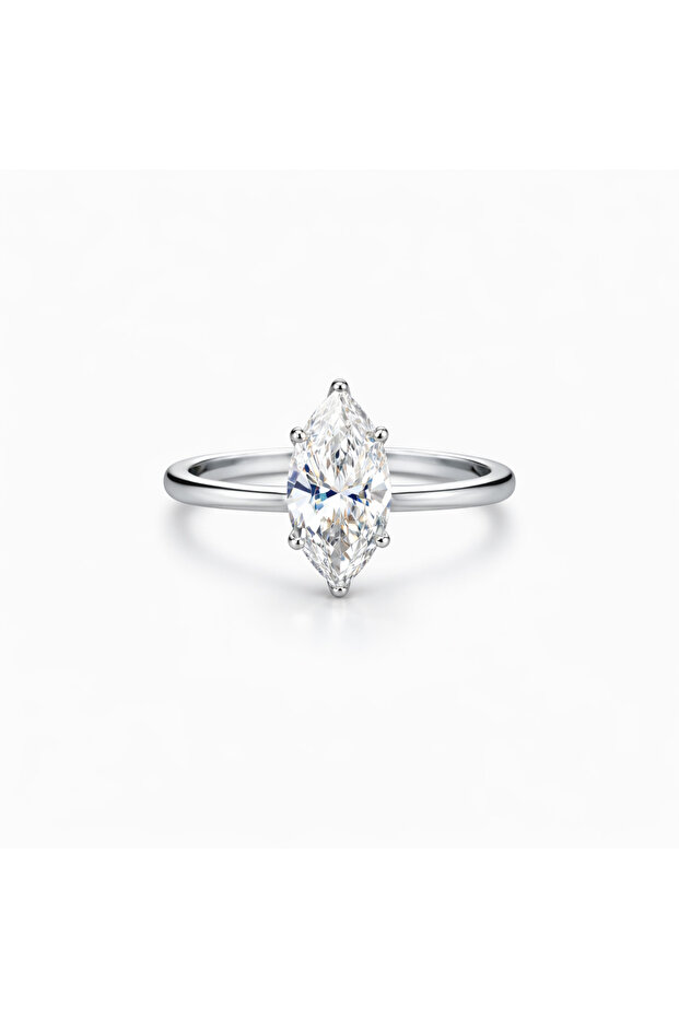 Steel Single Stone Ring (Adjustable)