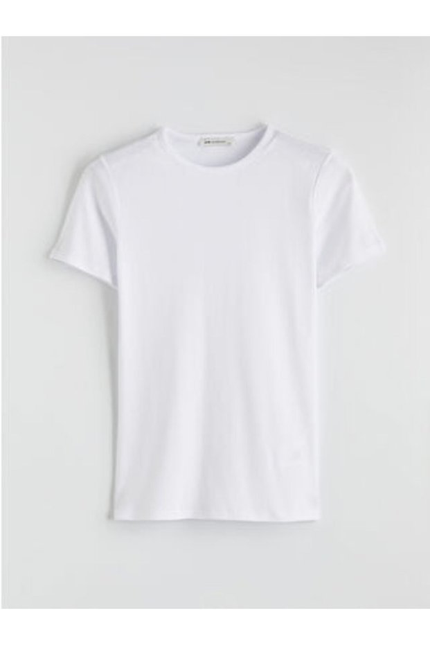 New Season White 100% Cotton Women's T-Shirt