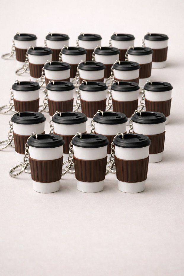 Mini Coffee Cup Keychain | Advantageous Pack of 20