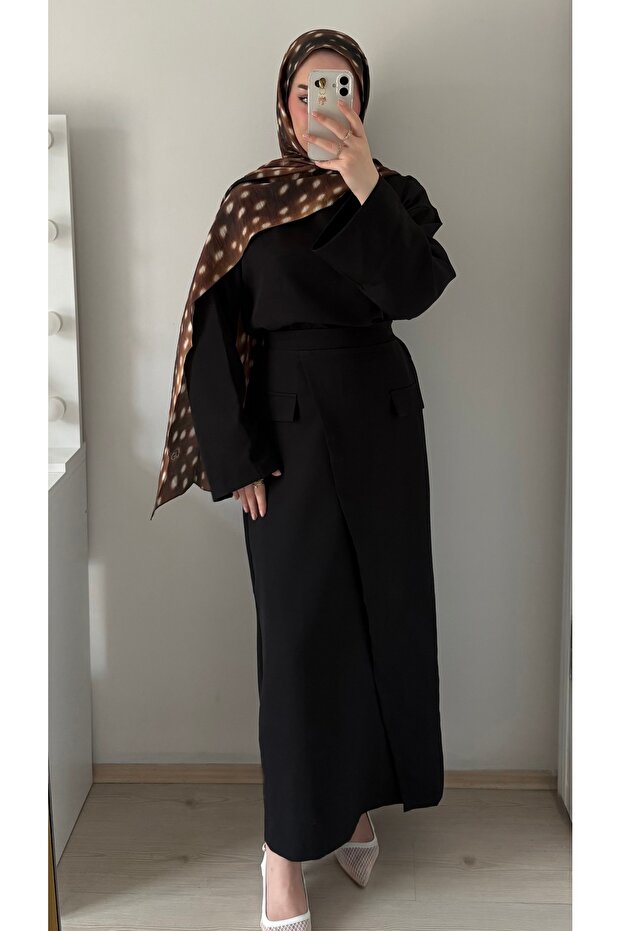 Black saree set